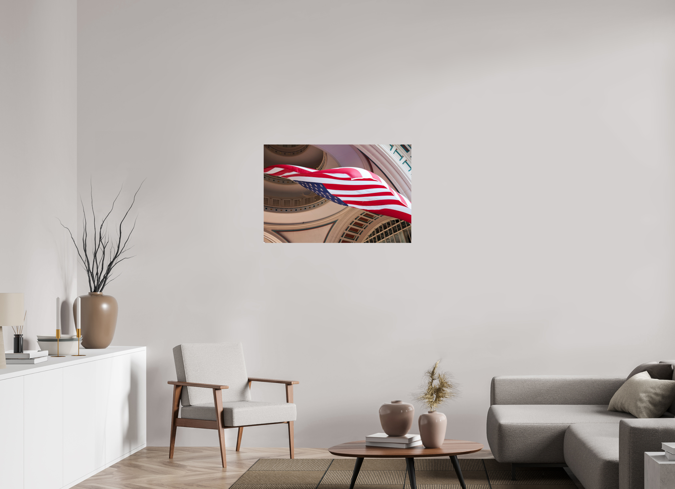 36 x 24″, Photo Print On Fuji Crystal DP II Boston Harbour Flag