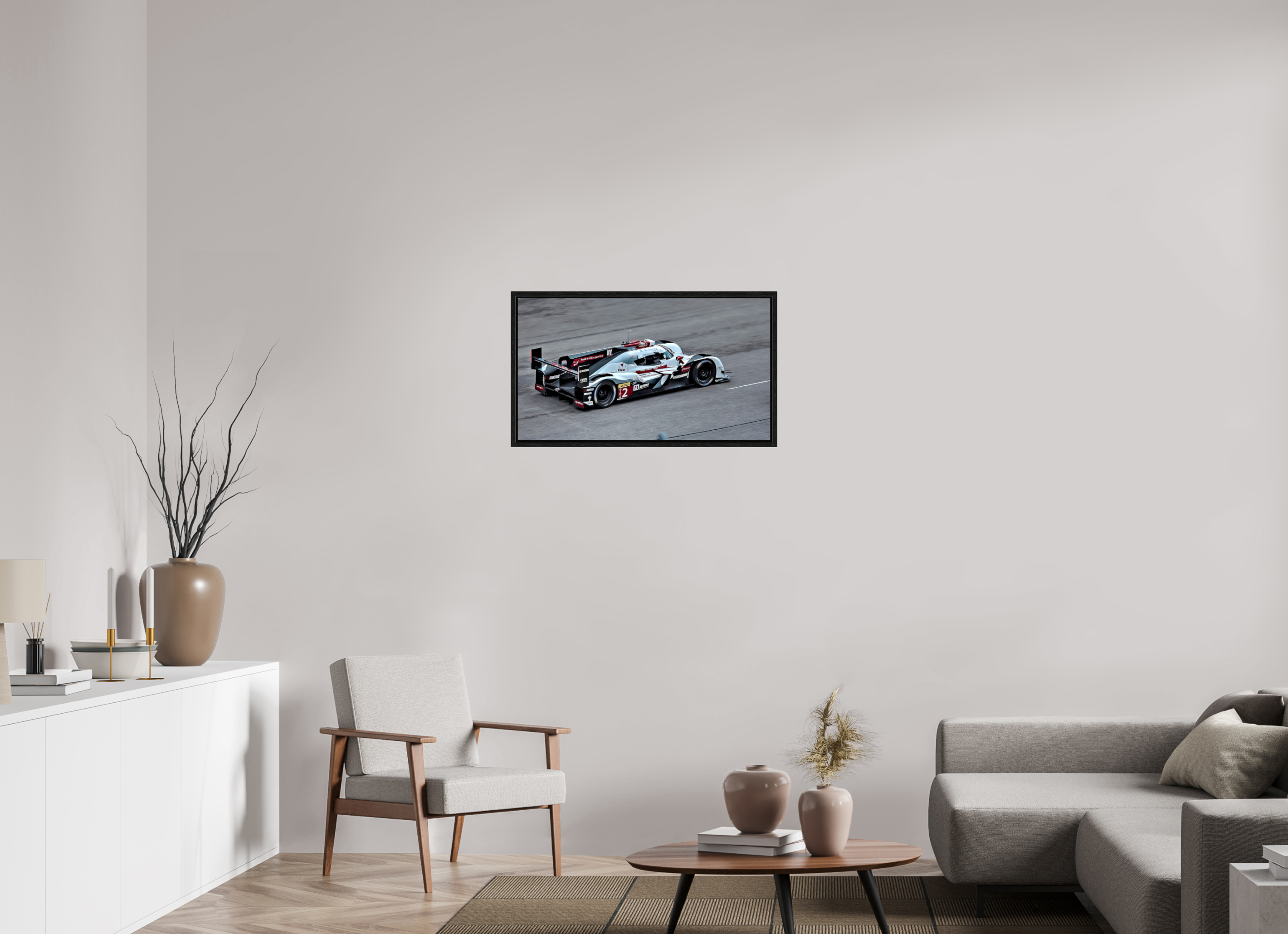32 x 18″, Floater Frame Austin WEC Audi hdr