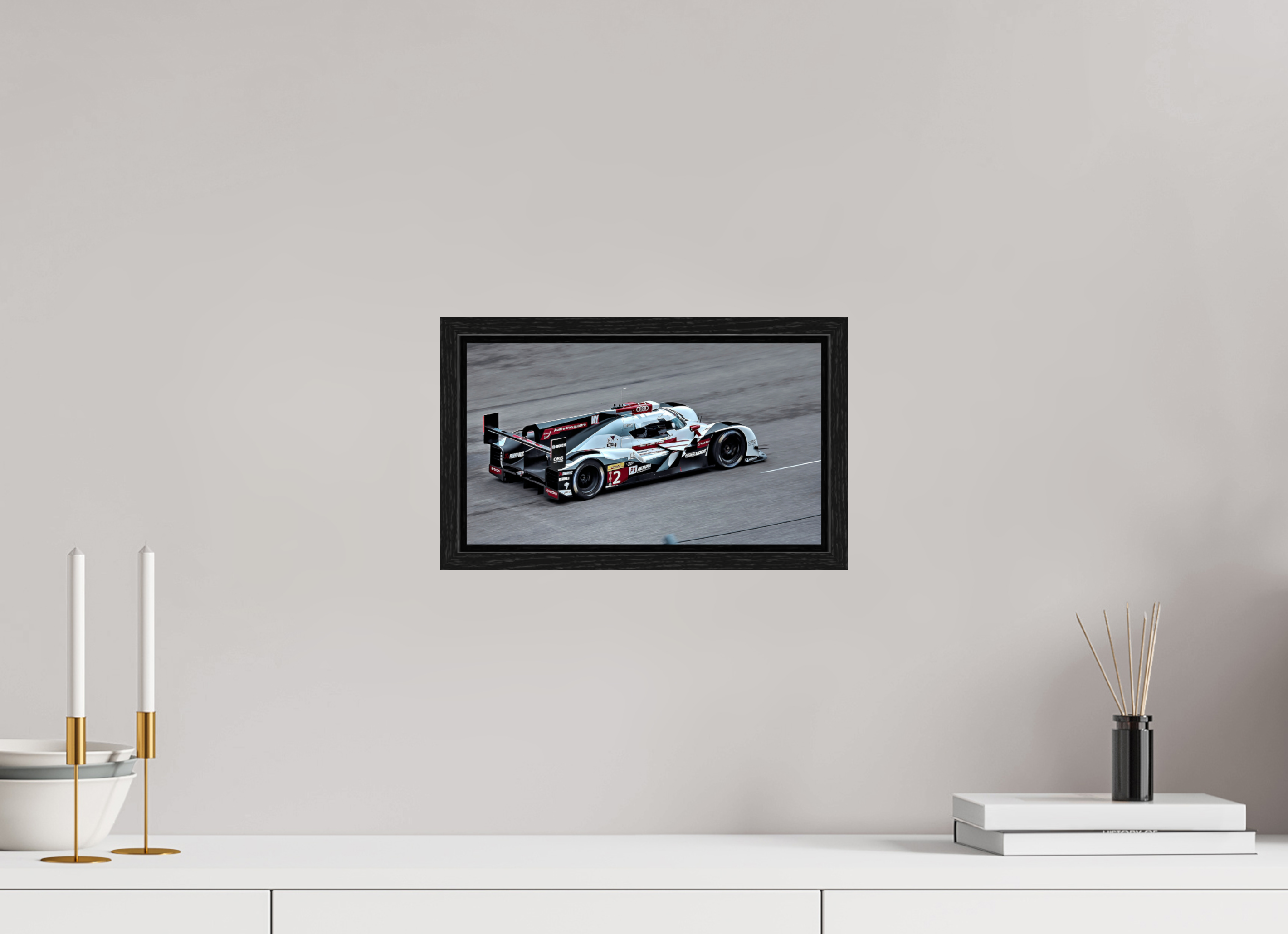 12 x 6.8″, Floater Frame Austin WEC Audi hdr