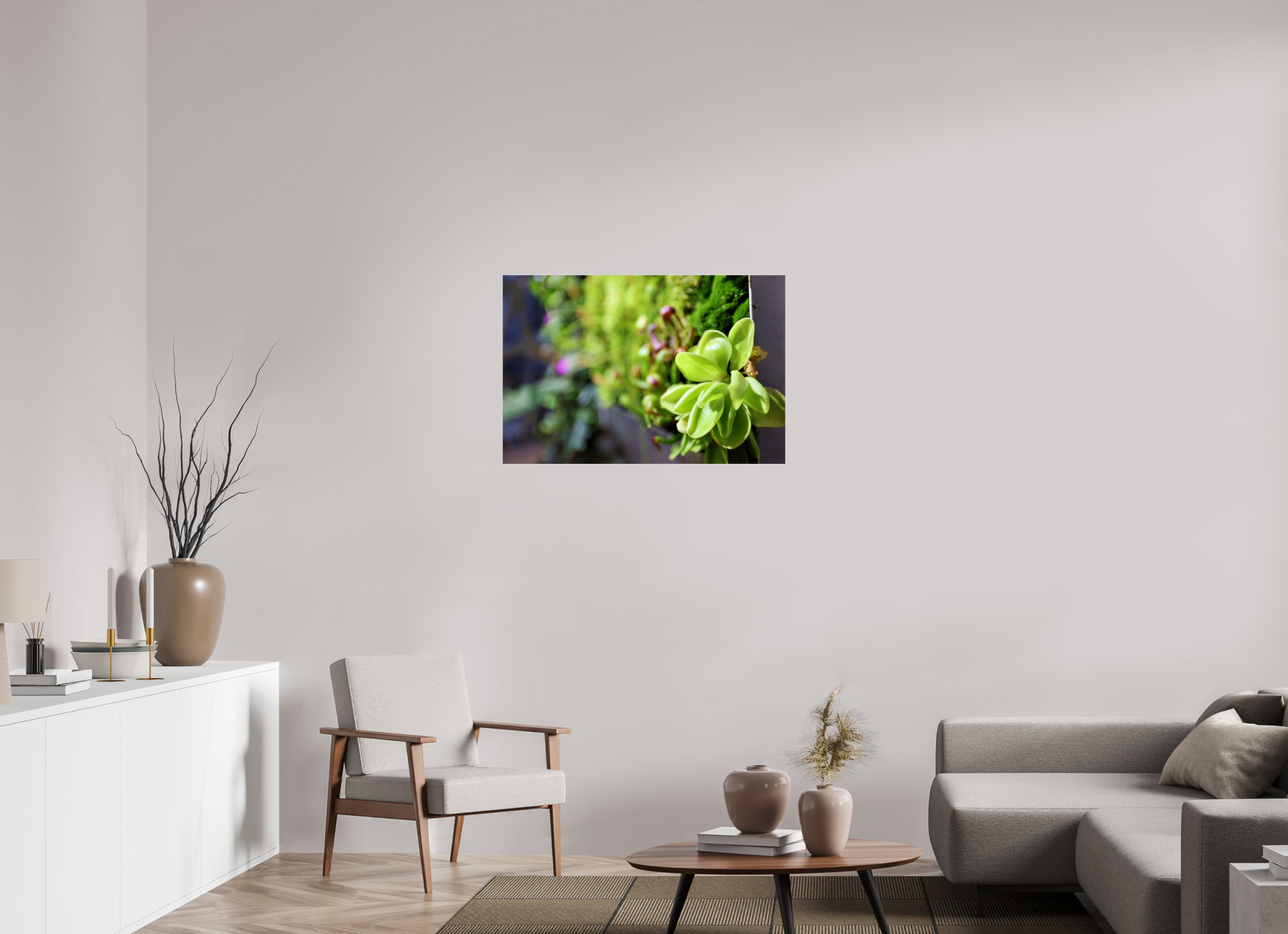 36 x 24″, Photo Print Under Acrylic Glass Green Wall
