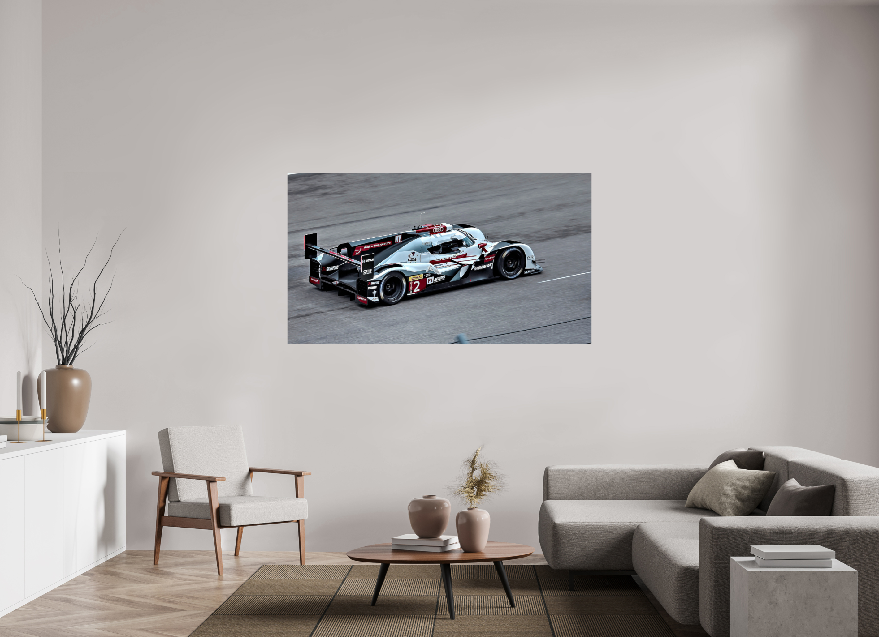 70 x 39.4″, Photo Print On Fuji Crystal DP II Austin WEC Audi hdr