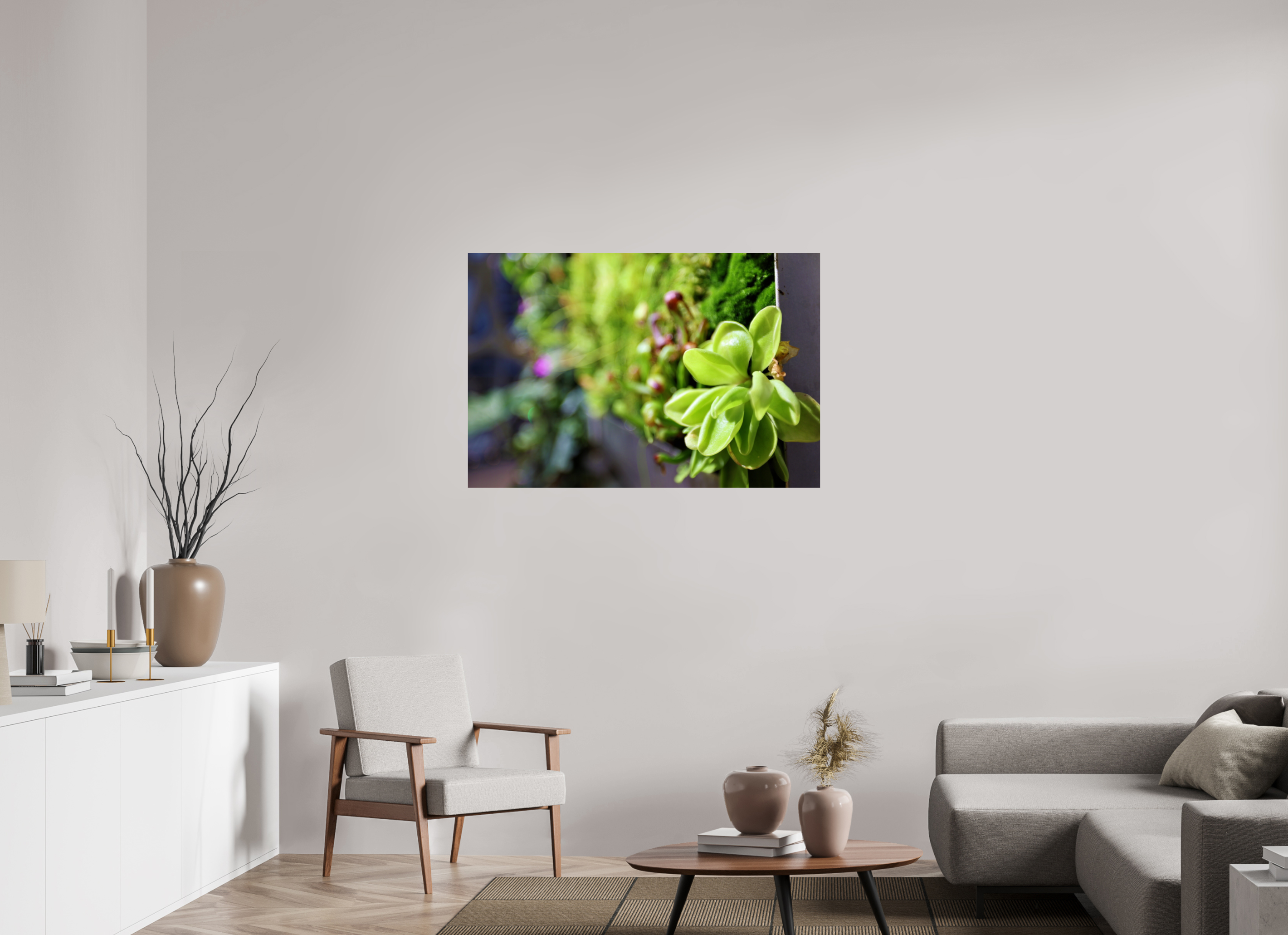 45 x 30″, Photo Print On Fuji Crystal DP II Green Wall