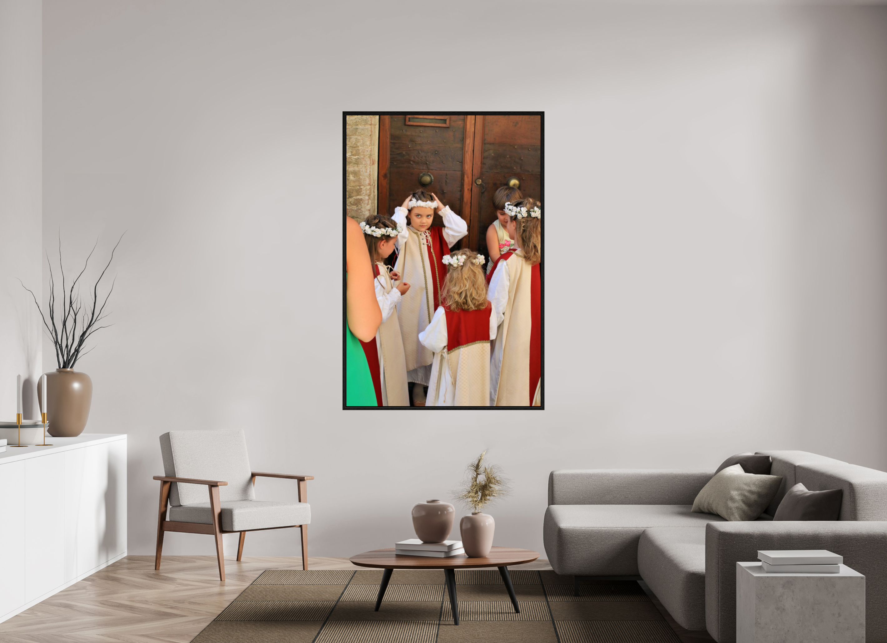 44 x 66″, Floater Frame Montepulciano Summer Festival 2